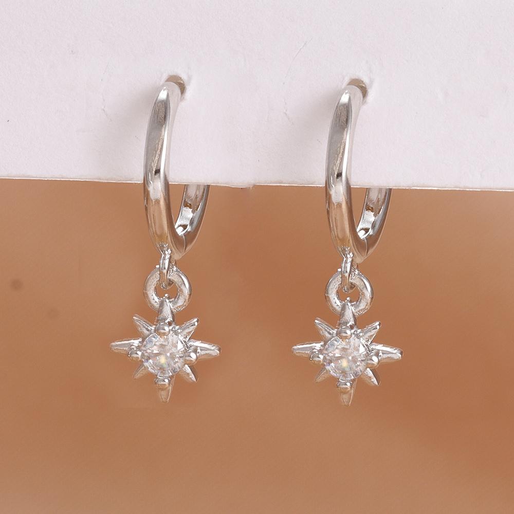 New Arrival Double Chains Long Tassel Drop Earrings For Women Korean Stainless Steel Zircon Hanging Earring Piercing Jewelry