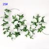24m Silk Long Rose Fake Flower Ivy Vine Leaf Garland Wedding Party Home Decor