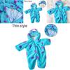 Adorable Baby Sullivan Monster Plush Onesie Thick Hooded Pajamas For Autumn Winter
