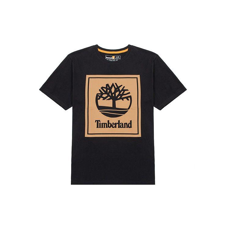 Timberland Letter Logo Print Outdoor Sports Casual Crew Neck Short Sleeve T-Shirt Men T-Shirts Black A6Q81-P56