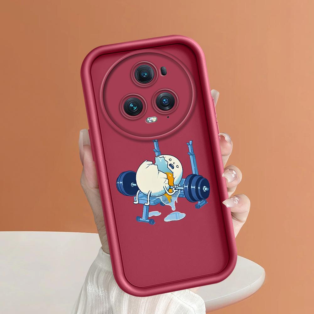 

Мягкий силиконовый квадратный чехол с рисунком лестницы для телефона, полное покрытие, противоударный защитный резиновый чехол для камеры для Huawei Honor Huawei P50 Pro темно-красного