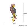 Popular Rhinestone Birds Brooches for Women Unisex Cute Enamel  Animal Pins Banquet Party Backpack Gifts Jewelry Accessories