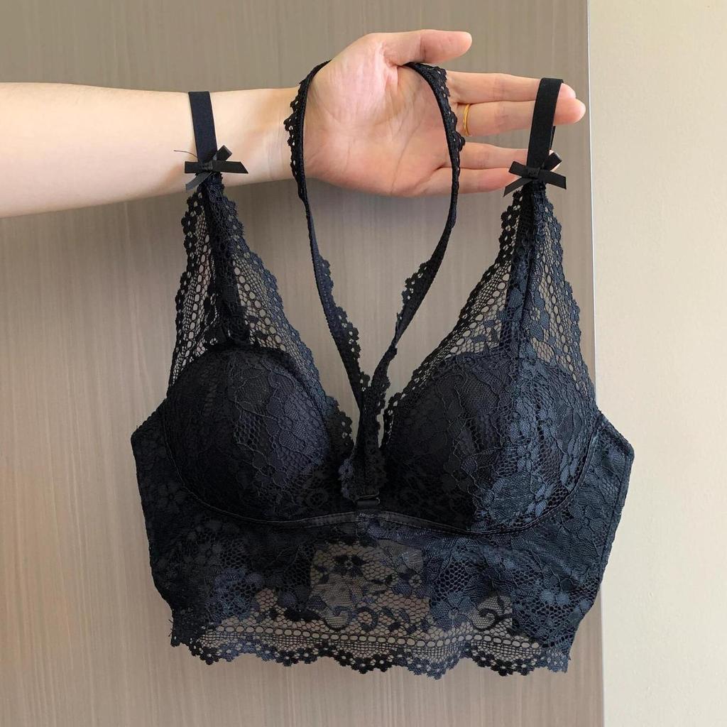 Sexy krajkové podprsenky pro ženy, módní vesta, pevné spodní prádlo pro dívky, ležérní podprsenky s ramínky na zádech