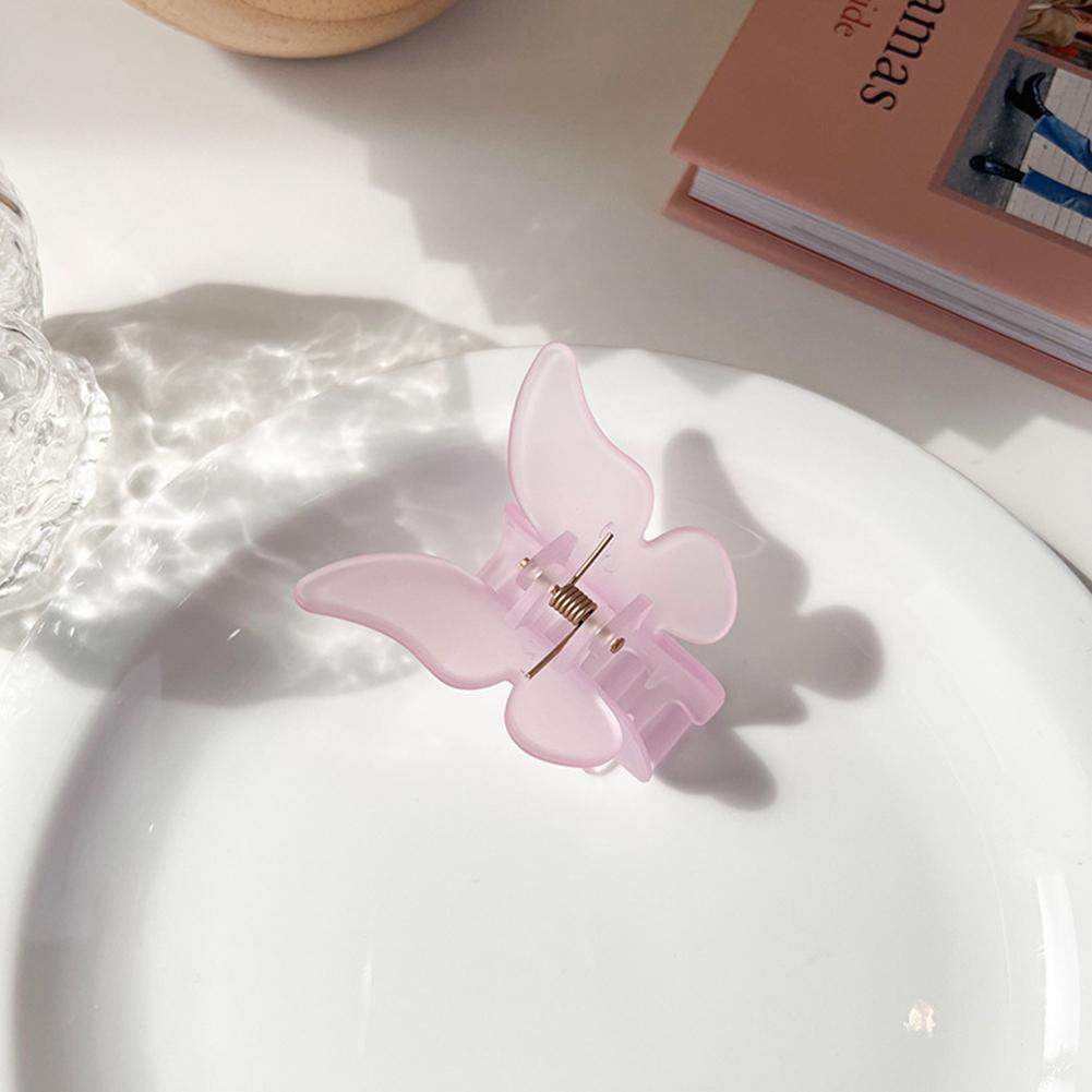 Fashion Butterfly Clamp Clips For Women Elegant Solid Color Hair Accessories For Birthday Gifts
