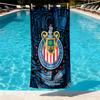 Club Deportivo Guadalajara Print Beach Towel Design, Soft, Lightweight. for Home Bathroom, Spa, Pool, Yoga, Surfing, Camping, Gift for Family, Friend