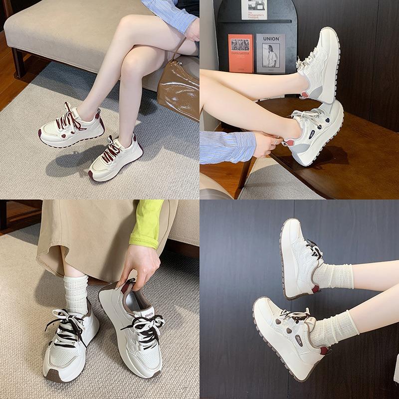 Versatile little white shoes women's shoes new spring thin breathable board shoes flat casual sports shoes
