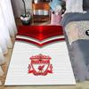 Tappeto Liverpool Football Club Design Rosso e Bianco Arredamento per la Casa Adatto per l'uso come antiscivolo per soggiorno camera da letto divani
