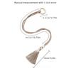 2 PCS Adjustable Cotton Cord Curtain Tiebacks Curtain Straps Bohemian Chic Log Loop Hand Woven Curtain Buckle Strap With Tassels