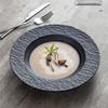 ZISIZ Stone Pattern Deep Dining Plate
