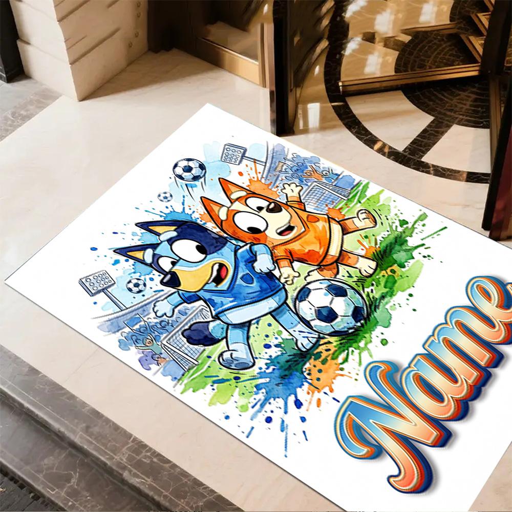 Halloween Friends Customized Name Carpet Perfect for Balcony Entryway Study Room Hallway Anti-slip Rug Anime Office Decor Birthday/Christmas Gift