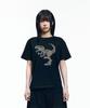 AAKAM Dino Patch Half Top (Black)