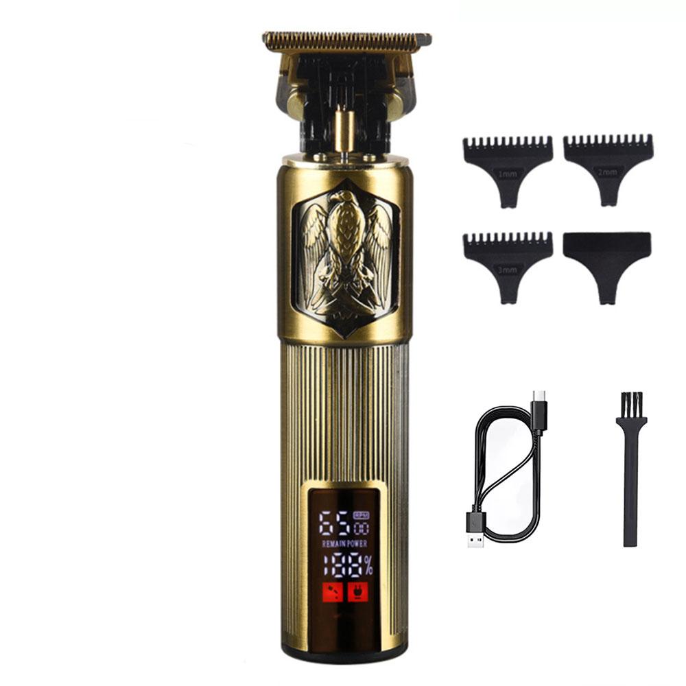 ספר גברים USB נטענת חשמלי זקן גוזם מדויק לגברים קוצץ שיער מקצועי גילוח