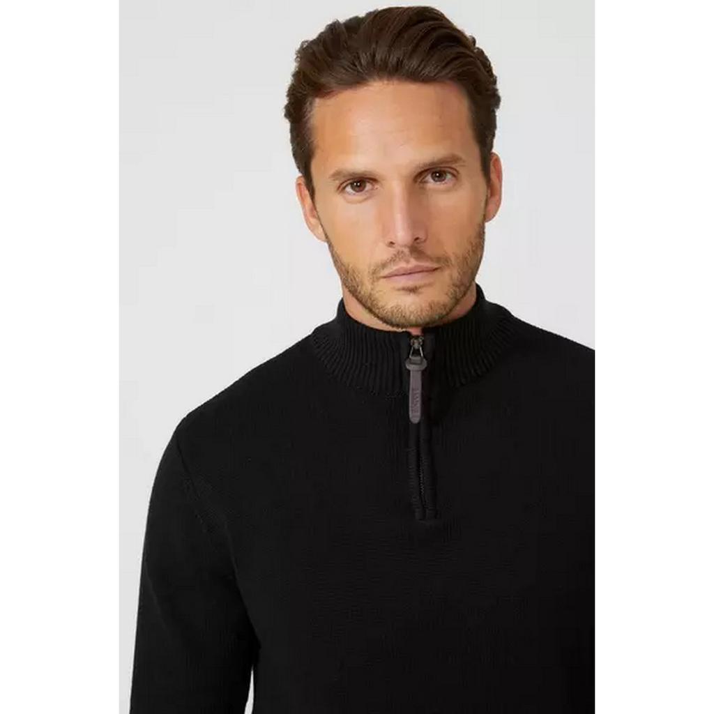 Maine Mens Premium Cotton Funnel Neck Jumper