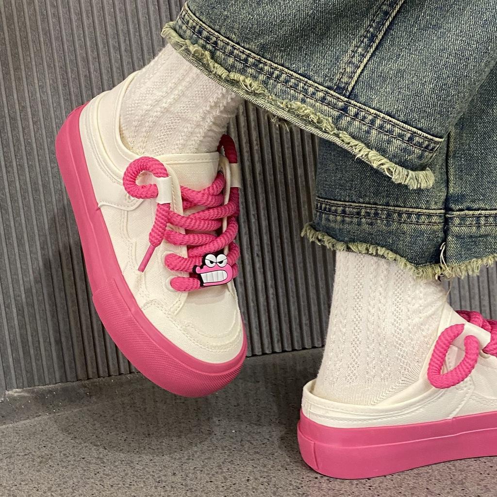 Student shoes 22 new spring thick sole heightened thick baseplate shoes two wear mesh sports casual shoes