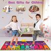 Klaviermatte mit 28 Musikklängen – 160 x 66 cm, Musikspielzeug – Klaviermatte, Tanzmatte, frühes Lernspielzeug, Musikgeschenke für Kleinkinder im Alter von 3–9 Jahren