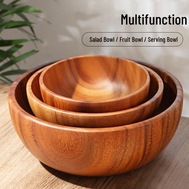 Homeglen Solid Wood Dining Bowl