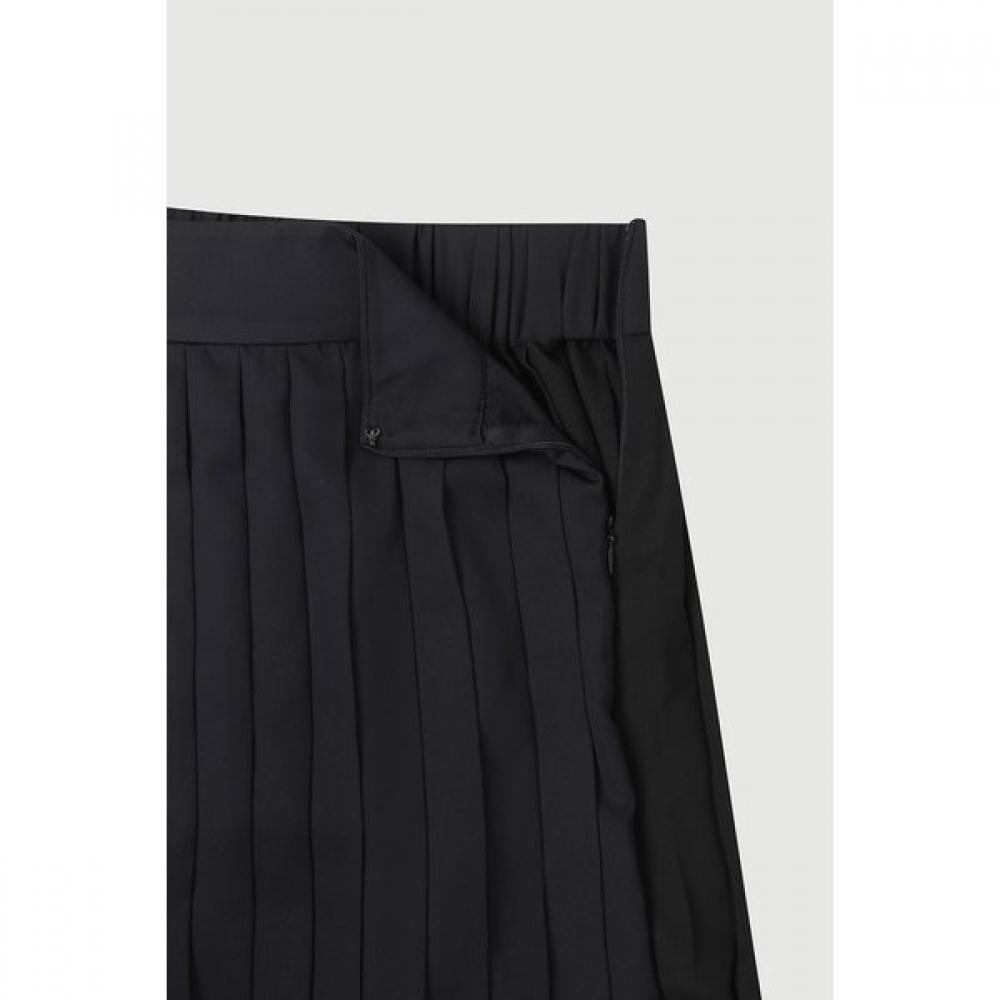 Lucky Chouette Color Mix Back Banding Pleated Skirt Lfkaa25130