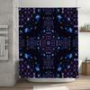 Stylish Blue Purple Geometric Shower Curtain Bath Decor for Home Bathroom