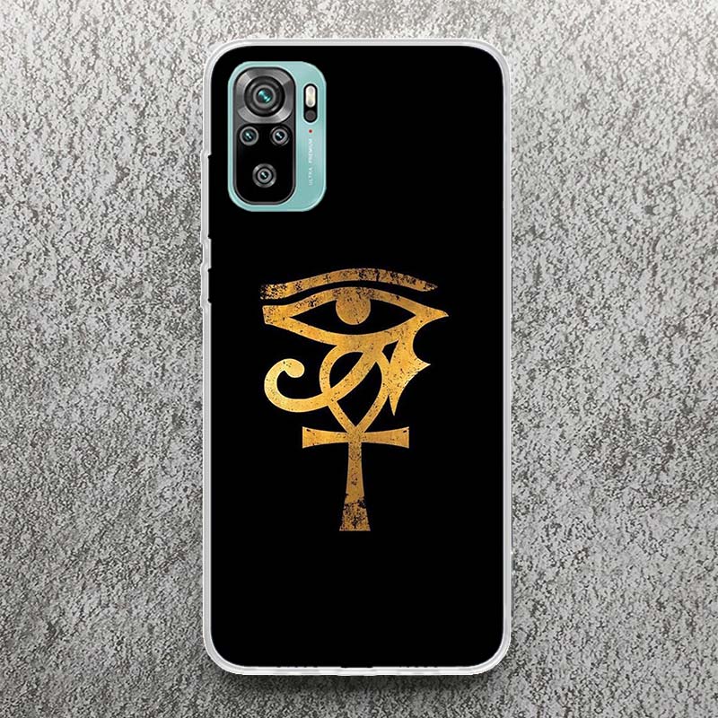Sacred Eye of Horus Egypt Fresco Print Soft Case for Xiaomi Redmi Note 14 13 14S 12S 11S Phone Shell 10 Pro Plus 11E 11T 12 11 1