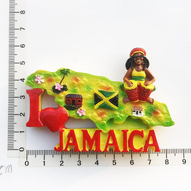 Jamaica Fridge Magnets Travelling Souvenirs Photo Wall Magnetic Stickers Home Decoration Birthday Christmas Gifts
