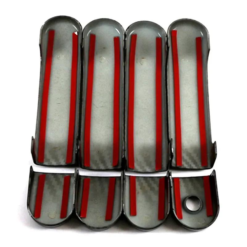 Car Upgrade Carbon Fiber Door Handle Cover For Nissan March Micra K12 Grand Livina L10 Note Tiida C11 Cars Accessories