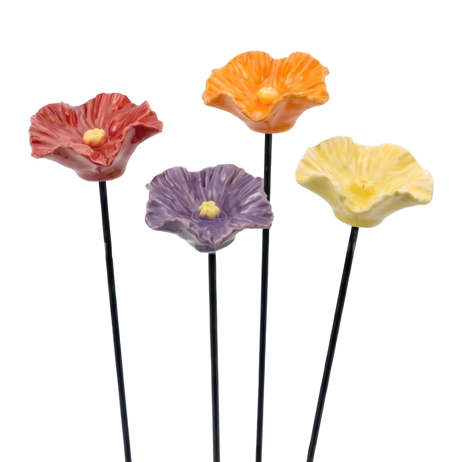 

4-Piece Resin Flower, Bee Water Dispenser Set For Patio Decoration. One Size