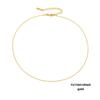 eManco Titanium Steel Round Chain Necklace - Simple European/American Style for Women and Couples, Long Snake Bone Chain, Clavicle Design.