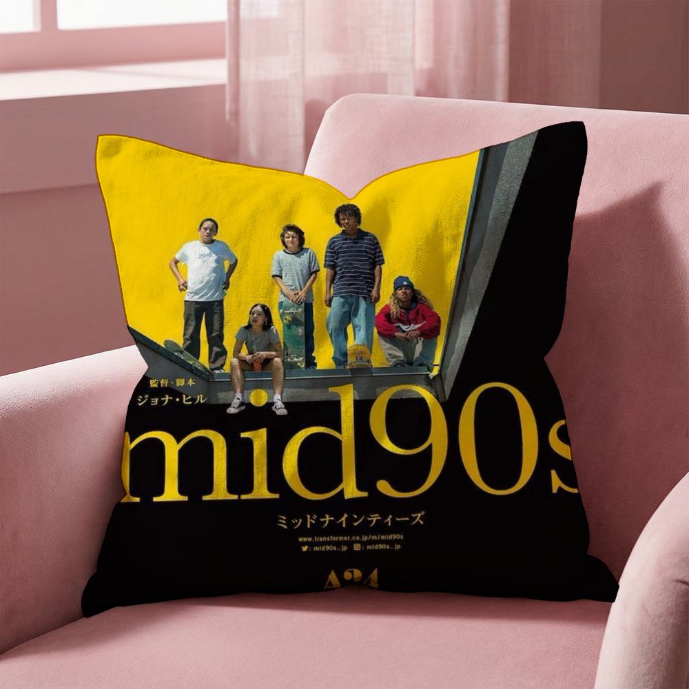 Movie M-Mid 90S Cushion Cover Multi-Scene Pillow Cover for Home & Car - Reversible, Soft & Durable for Daily Use