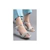 Shoetopia Embellished Rhinstone Silver Heeled Sandals For Women & Girls /Eu40
