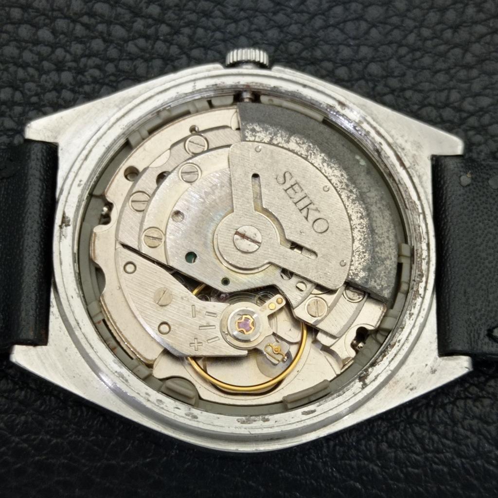 SEIKO 5 AUTOMATIC VINTAGE 6309A JAPAN MENS ARABIC BLACK DIAL WATCH a702656-1