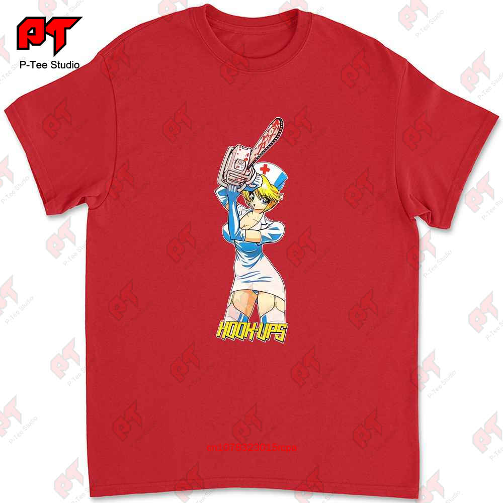 Hook Ups Skateboard Chain Saw Nikki Tshirt VS0B S