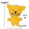 Peluche Bulldog Francese con Palla Squeaky e Giocattolo con Corda per Gatti e Gattini - Resistente al Morso, Design Cartoon Frutta