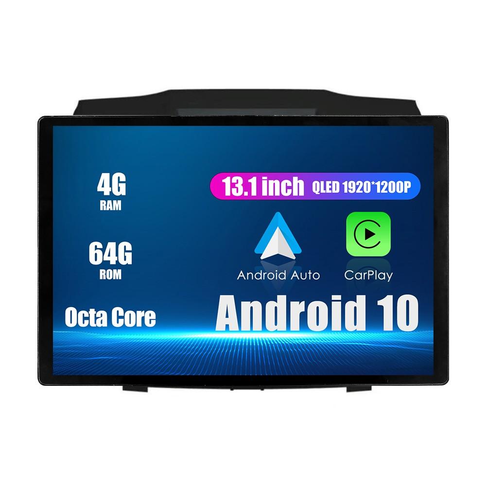 Android Radio 13,1" bilstereo navigasjonshovedenhet Multimediaspiller GPS for Isuzu D-Max 15-19 Mu-X 15-17, hvis aktuelt