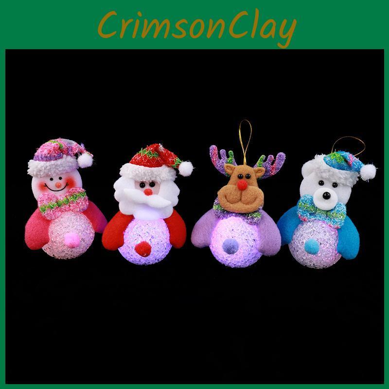 Christmas Tree Eva Hanging Lighted Decor Santa Snowman Reindeer Supplies Festive