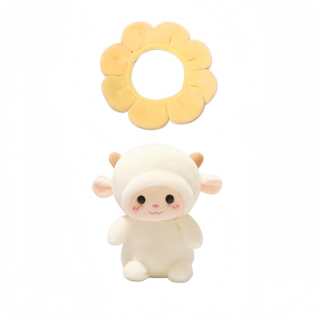 Niedliche Schaf Plüschtiere 16cm Lamm Stofftier Kawaii Schreibtisch Dekorative Spielzeuge Entzückendes Geschenk Für Freundin Kreative Geburtstagsgeschenke