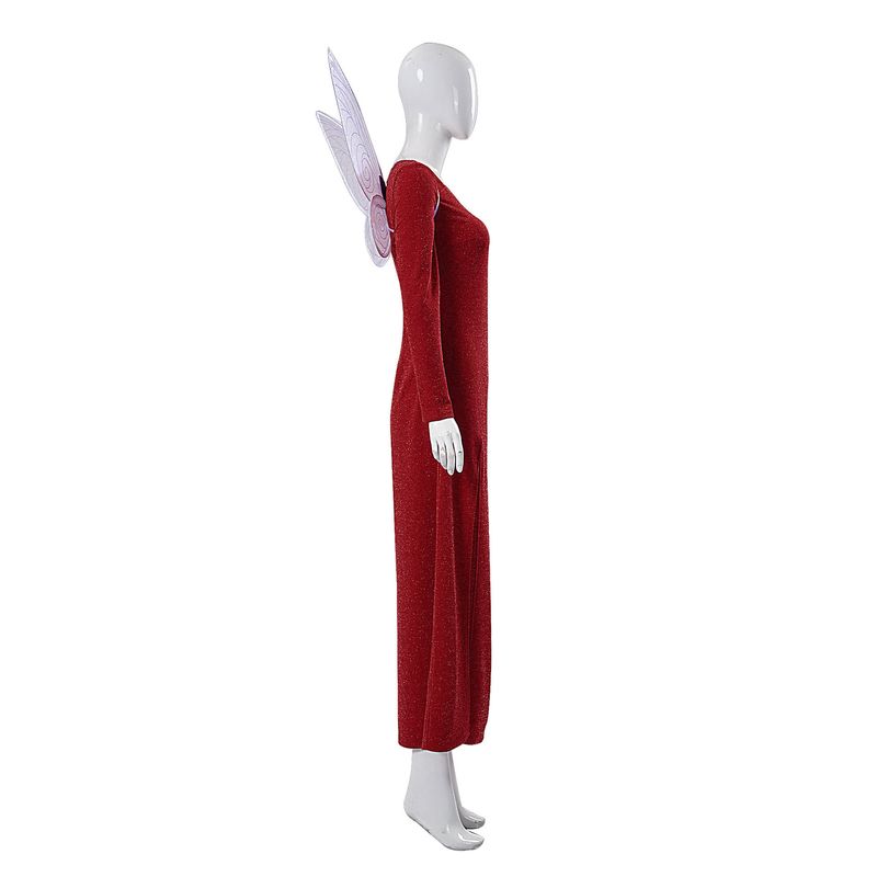 Shrek Cosplay Costume Fairy Dress Long Dress Red Gown Long Dress Set Movie Character Performance Costume