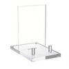 Compact Display Holder Acrylic Book Display Stand Birthday Events Clear Acrylic Construction Minimalistic Appeal Nonslip Pads