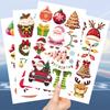 Waterproof Christmas Tattoo Stickers 10pcs/Set-Disposable Perfect for Holiday Parties Decorated with Christmas-Themed Patterns