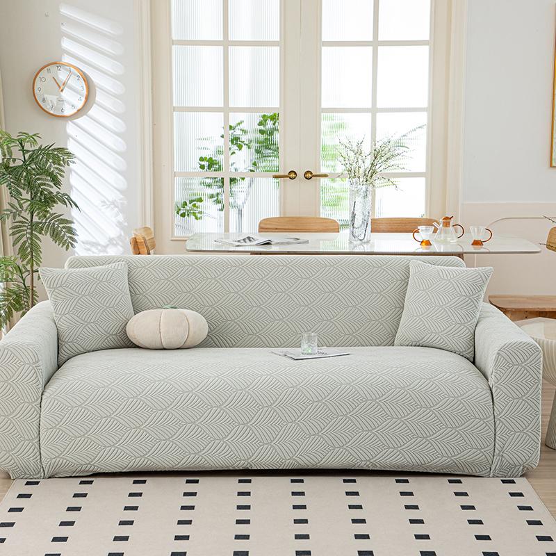 Stretch Thick Plush Jacquard L Shape Sofa Cover Slipcover Couch Protector Living Room Furniture Cover