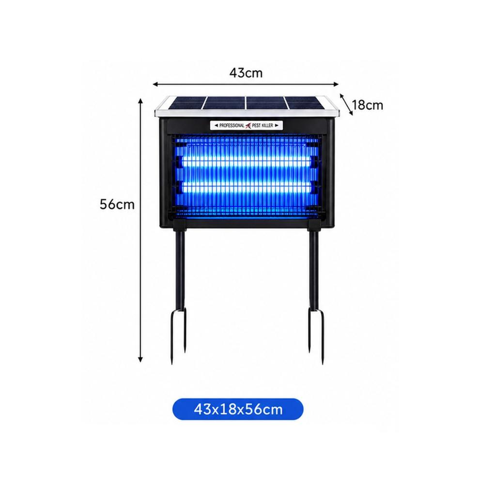 Solar Mosquito Killer Lamp Rechargeable Fly Insect Trap Powerful Waterproof Solar Bug Zapper for Patio Garden Backyard Camping
