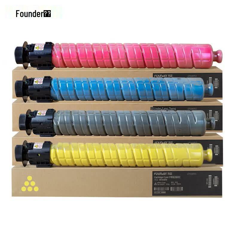 Founder FT6260CKMYC 4-Color Toner Cartridge Set