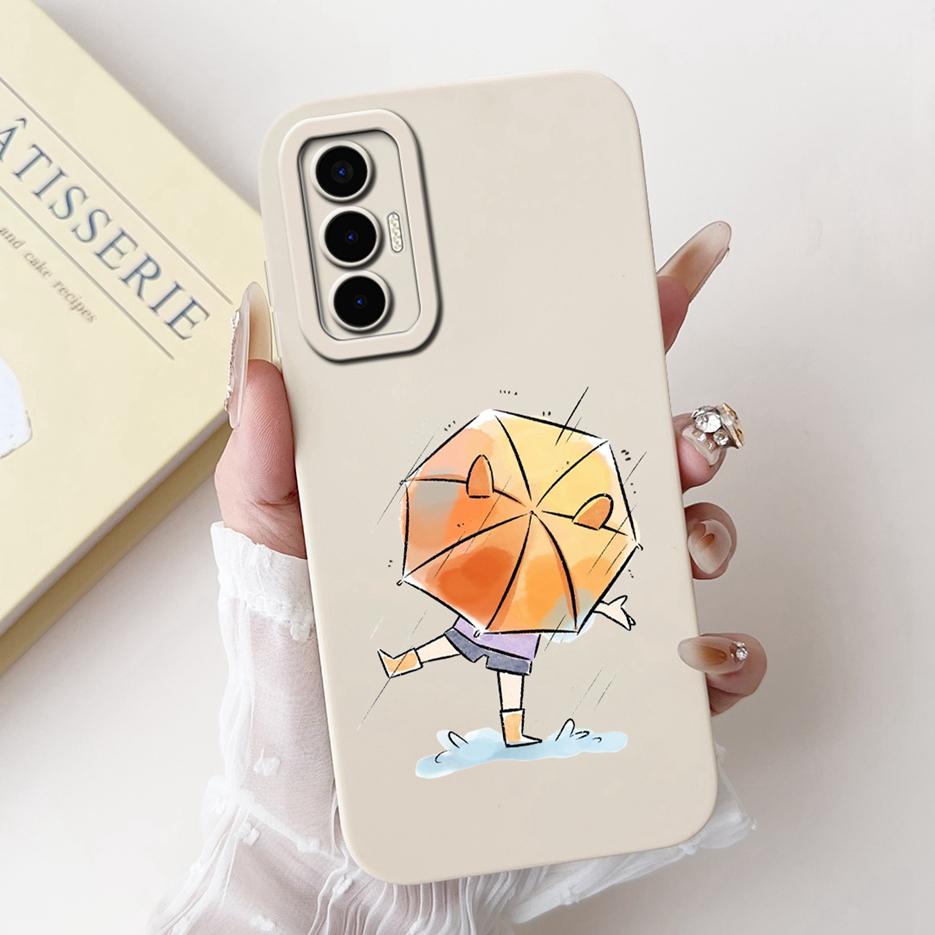 For Tecno Pova 3 Case LF7n Stylish Candy Panted Cover Shockproof Phone Case For Tecno Pova 3 Pova3 Soft Fundas 6.9'' Matte Coque