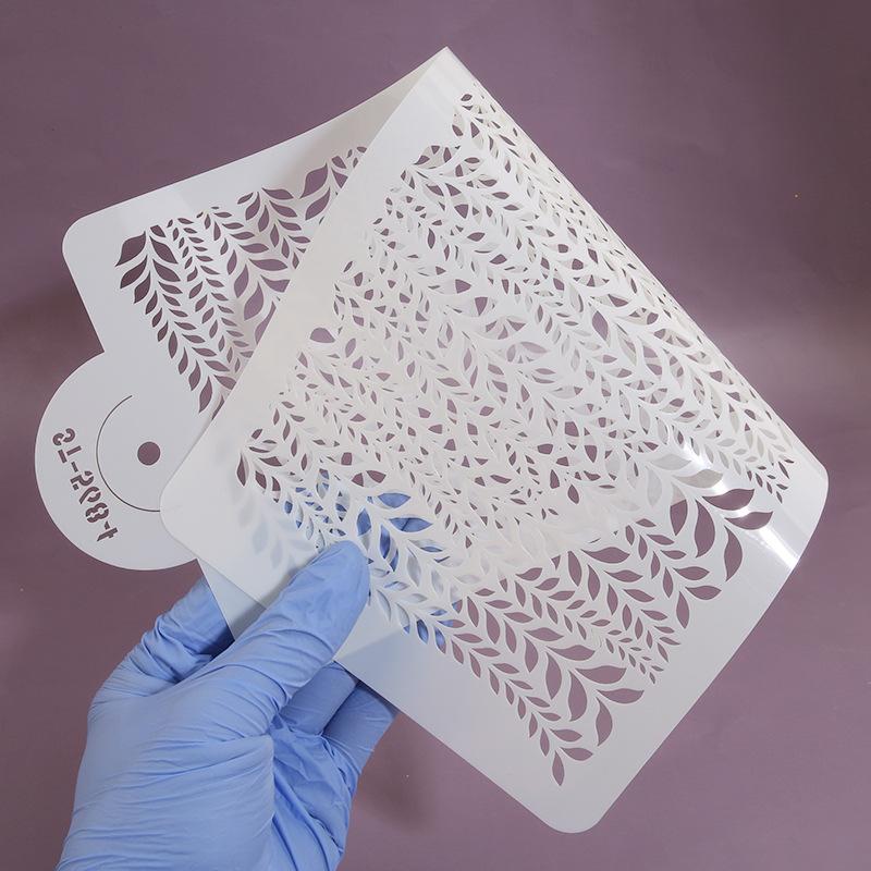 Cake Lace Spray Pattern, DIY Baking Edge, Sugar Powder Screening Tool, Hollow Graffiti, Printing Template, Baking Tool