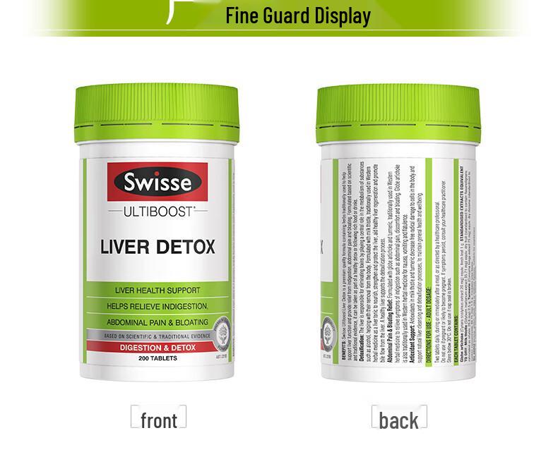 Swiss Milk Thistle Liver Tablets with Turmeric & Artichoke for Overtime & Late Nights, 200 Tablets - Australian Edition