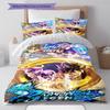 Cartoon Pattern Bedding Quilt Set Quilt Cover Pillowcase Home Decoration Birthday Gift (1 * Duvet Cover + 2 * Pillowcase, Without Core)
