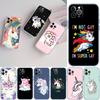 CJ103 Unicorn Cute Soft Shell Transparent Phone Case for Motorola Moto G7 G8 G9 G84 G85 G73 G24 G15 Z2 Play Power Plus