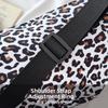 Zipper Closure Chest Bag Leopard Print Phone Storage Shoulder Bag Lightweight Design Casual Style Messenger Bag Outdoor Travel