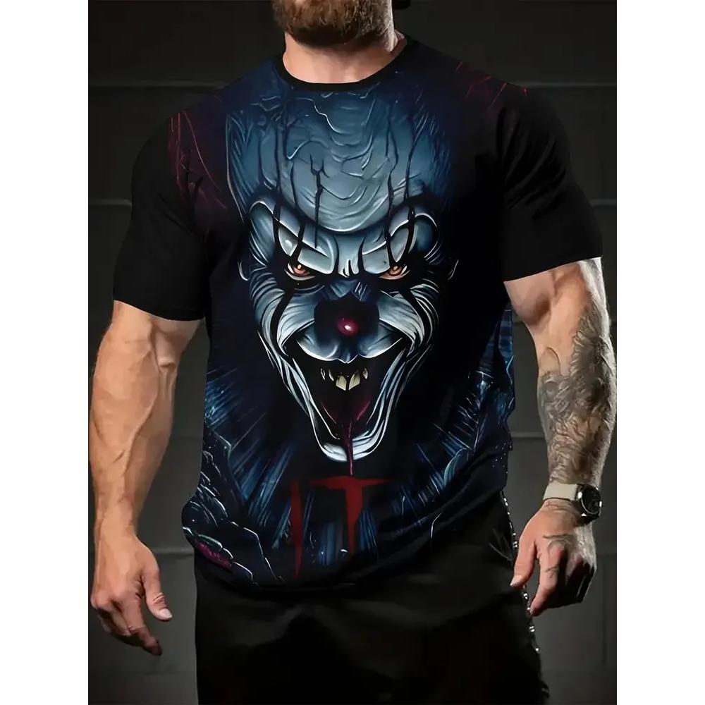 

Summer Men s T-shirt Creative Fun 3D Printed Short Sleeved T-shirt Fashionable Comfortable Soft Breathable Large Loose T-shirt 6XL