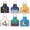 Ramadan Decorations Kitchen Hot Oven Mitts Apron Anti-Hot Microwave Gloves Pad Eid Mubarak Islamic Muslim Cooking Baking Tool