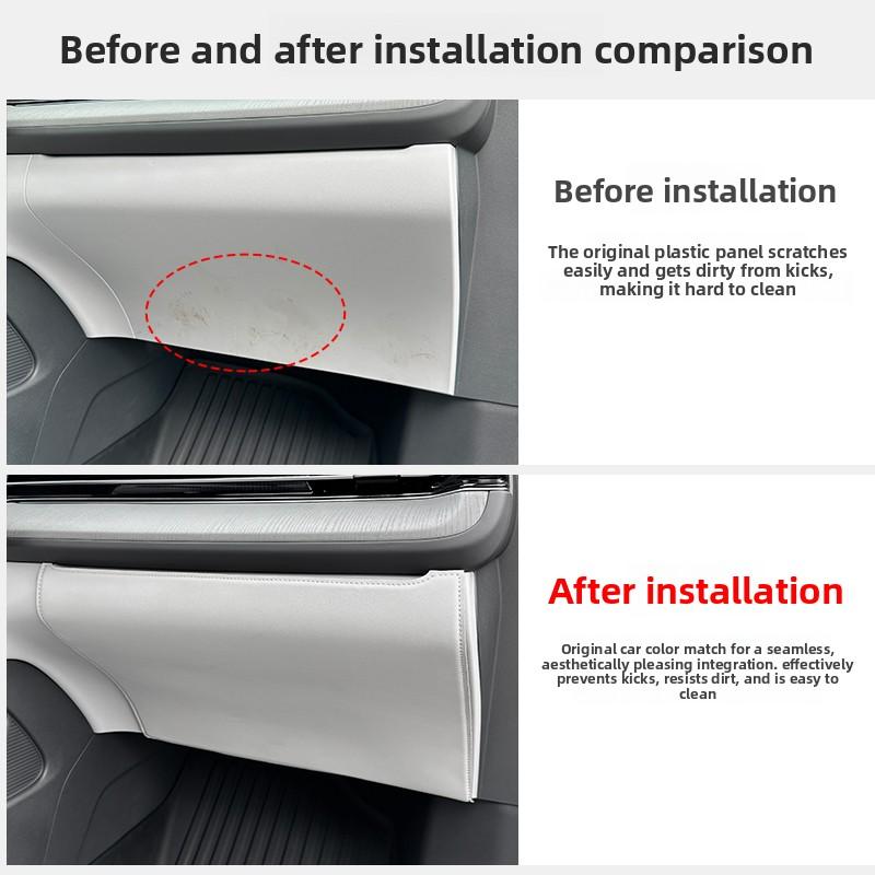 Per XPENG G6 2026 Colore Originale Auto Tappetini Anticalcio Lato Guidatore e Passeggero Pad Protettivo in Pelle Accessori Interni Auto